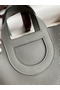 Hermes In The Loop 18 Handmade Bag in Gris Meyer Clemence Leather  Replica