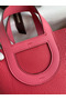 Hermes In The Loop 18 Handmade Bag in Rose Lipstick Clemence Leatherther  Replica