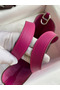 Hermes In The Loop 18 Handmade Bag in Rose Purple Clemence Leatherther  Replica