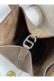 Hermes In The Loop 18 Handmade Bag in Taupe Clemence Leatherther  Replica