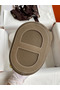 Hermes In The Loop 18 Handmade Bag in Taupe Clemence Leatherther  Replica