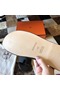Hermes Izmir Sandals In Black Clemence Leather  Replica