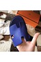 Hermes Izmir Sandals In Electric Blue Epsom Leather  Replica