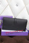 Hermes Jige Clutch Bag Calfskin Leather H258 Black  Replica