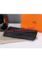 Hermes Jige Clutch Bag Calfskin Leather H8057 Black  Replica