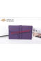 Hermes Jige Clutch Bag Calfskin Leather HQ864 Purple  Replica