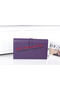 Hermes Jige Clutch Bag Calfskin Leather HQ864 Purple  Replica