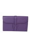 Hermes Jige Clutch Bag Calfskin Leather HQ864 Purple  Replica