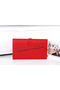 Hermes Jige Clutch Bag Calfskin Leather HQ864 Red  Replica