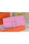 Hermes Jige Clutch Bag Calfskin Leather Pink  Replica