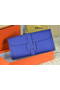 Hermes Jige Clutch Bag Calfskin Leather Royal  Replica