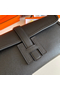 Hermes Jige Elan 29 Clutch Bag In Black Epsom Leather  Replica