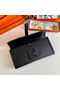 Hermes Jige Elan 29 Clutch Bag In Black Epsom Leather  Replica