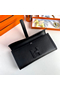 Hermes Jige Elan 29 Clutch Bag In Black Swift Calfskin  Replica