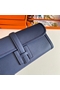 Hermes Jige Elan 29 Clutch Bag In Blue Saphir Epsom Leather  Replica