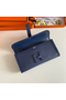 Hermes Jige Elan 29 Clutch Bag In Blue Saphir Epsom Leather  Replica