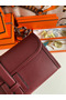 Hermes Jige Elan 29 Clutch Bag In Bordeaux Swift Calfskin  Replica