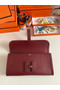 Hermes Jige Elan 29 Clutch Bag In Bordeaux Swift Calfskin  Replica