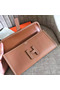 Hermes Jige Elan 29 Clutch Bag In Gold Epsom Calfskin  Replica