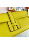 Hermes Jige Elan 29 Clutch Bag In Lime Swift Calfskin  Replica
