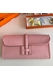 Hermes Jige Elan 29 Clutch Bag In Pink Swift Calfskin  Replica
