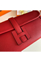 Hermes Jige Elan 29 Clutch Bag In Red Epsom Leather  Replica