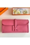 Hermes Jige Elan 29 Clutch Bag In Rose Lipstick Swift Calfskin  Replica