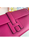 Hermes Jige Elan 29 Clutch Bag In Rose Purple Swift Calfskin  Replica