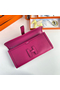 Hermes Jige Elan 29 Clutch Bag In Rose Purple Swift Calfskin  Replica