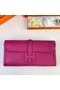 Hermes Jige Elan 29 Clutch Bag In Rose Purple Swift Calfskin  Replica