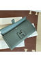 Hermes Jige Elan 29 Clutch Bag In Vert Amande Epsom Leather  Replica