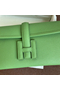 Hermes Jige Elan 29 Clutch Bag In Vert Criquet Epsom Leather  Replica