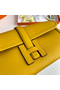 Hermes Jige Elan 29 Clutch Bag In Yellow Swift Calfskin  Replica