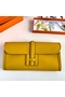 Hermes Jige Elan 29 Clutch Bag In Yellow Swift Calfskin  Replica