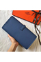 Hermes Jige Elan 29 Clutch In Blue Agate Epsom Leather  Replica