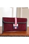Hermes Jige Elan 29 Clutch In Bordeaux Suede Calfskin  Replica
