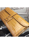 Hermes Jige Elan 29 Clutch In Camarel Crocodile Leather  Replica