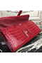 Hermes Jige Elan 29 Clutch In Dark Red Crocodile Leather  Replica