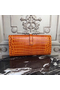 Hermes Jige Elan 29 Clutch In Orange Crocodile Leather  Replica