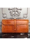 Hermes Jige Elan 29 Clutch In Orange Crocodile Leather  Replica