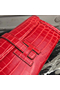 Hermes Jige Elan 29 Clutch In Red Crocodile Leather  Replica
