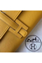 Hermes Jige Elan 29 Clutch In Yellow Epsom Leather  Replica