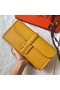 Hermes Jige Elan 29 Clutch In Yellow Epsom Leather  Replica
