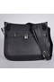 Hermes Jypsiere 34CM Shoulder Bag Silver Hardware Black  Replica