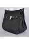 Hermes Jypsiere 34CM Shoulder Bag Silver Hardware Black  Replica