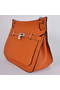 Hermes Jypsiere 34CM Shoulder Bag Silver Hardware Orange  Replica