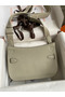 Hermes Jypsiere Mini Handmade Bag In Grey Swift Calfskin  Replica