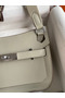 Hermes Jypsiere Mini Handmade Bag In Grey Swift Calfskin  Replica