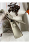 Hermes Jypsiere Mini Handmade Bag In Grey Swift Calfskin  Replica