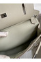 Hermes Jypsiere Mini Handmade Bag In Grey Swift Calfskin  Replica